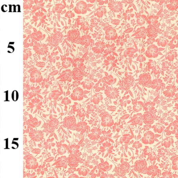 100% Cotton Poplin Print 01CP0858 Rose*