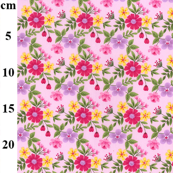 100% Cotton Poplin Print 01CP0927 Pink*