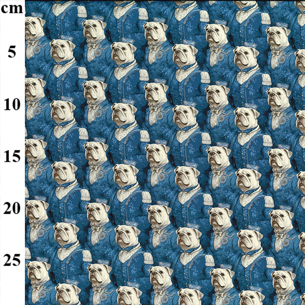 100% Printed Cotton  - 01CP1043* Bulldogs