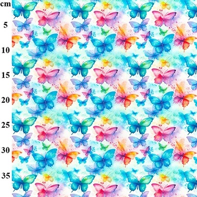 100% Printed Cotton  - 01CP1159 Butterflies