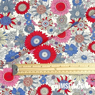 100% QPA Cotton Poplin cp0736red