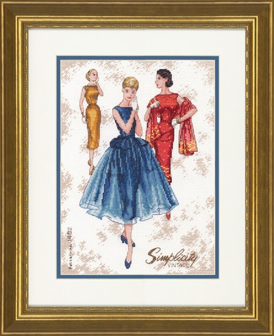 Counted Cross Stitch Kit: Simplicity Vintage - D70-35369