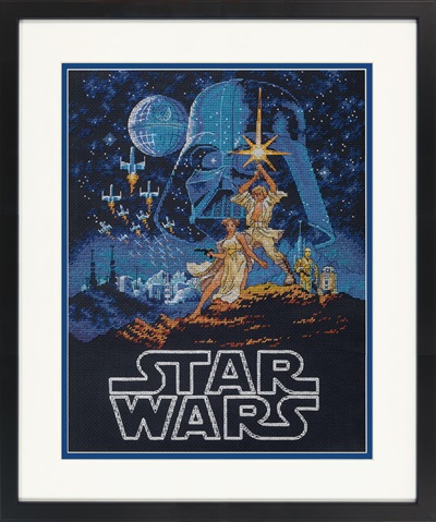 Counted Cross Stitch Kit: Luke and Princess Leia - D70-35380