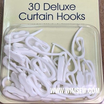 HH Deluxe Plastic Curtain Hooks: White - 35mm - 30pcs