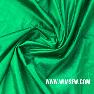 100% Silk Dupion - Emerald 1m