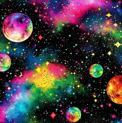 100% Printed Cotton  - EM27-ESDC38 - Cotton Nebula