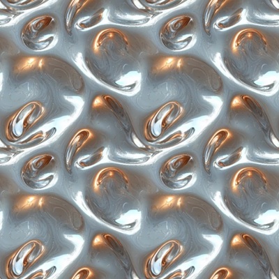100% Printed Cotton  - EM27- ESDC6 - Cotton Liquid Metal