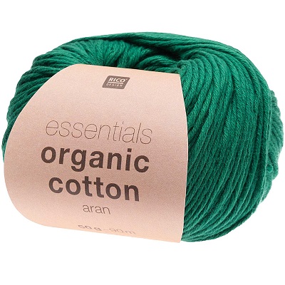 Rico Essentials Organic Cotton Aran 50g - Ivy