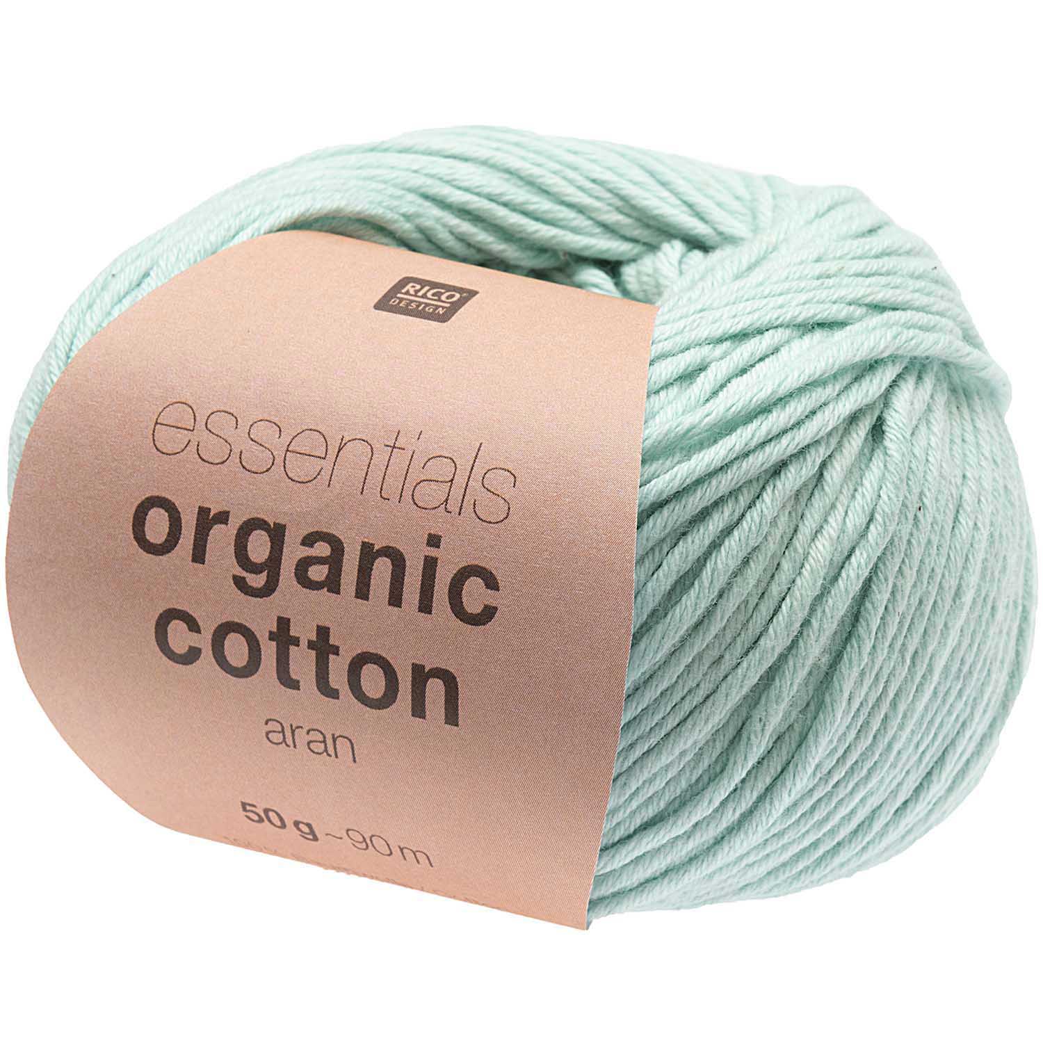 Rico Essentials Organic Cotton Aran 50g - Mint