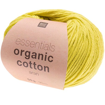 Rico Essentials Organic Cotton Aran 50g - Pistachio - Coming Soon