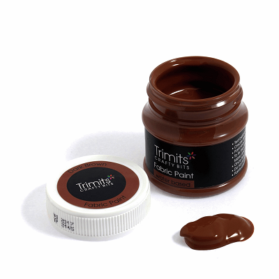 Fabric Paint: Pot: 50ml: Dark Brown - FP50\21