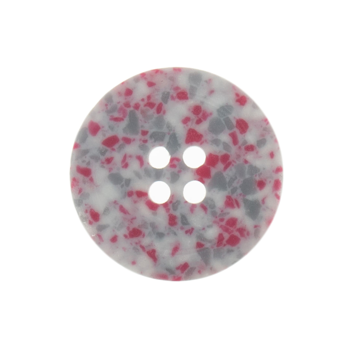 Eco-Conscious: Recycled Plastic Scrap: 4 Hole: 18mm: Pink - G467218_6