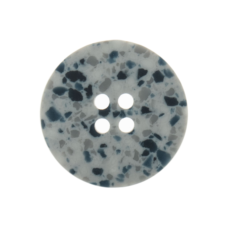 Eco-Conscious: Recycled Plastic Scrap: 4 Hole: 20mm: Silver/Grey - G467220_31