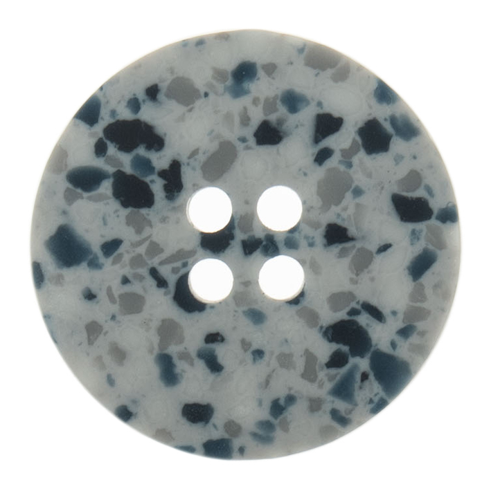 Eco-Conscious: Recycled Plastic Scrap: 4 Hole: 25mm: Silver/Grey - G467225_31