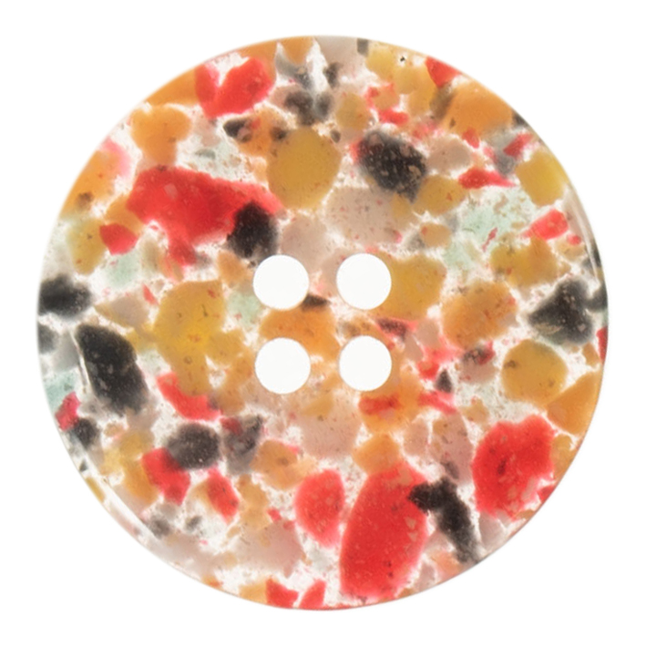 Eco-Conscious: Recycled Plastic Scrap: 4 Hole: 25mm: Assorted Brights - G467225_52
