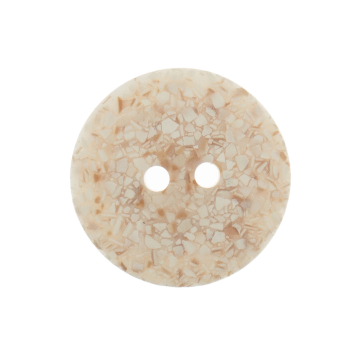 Eco-Conscious: Recycled Eggshell: 2 Hole: 18mm: Cream - G467418_2