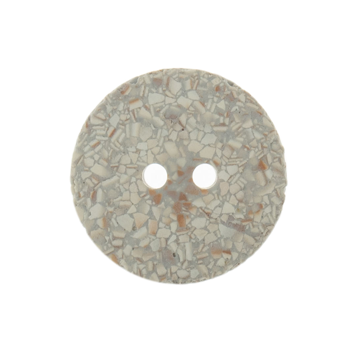 Eco-Conscious: Recycled Eggshell: 2 Hole: 18mm: Silver/Grey - G467418_31