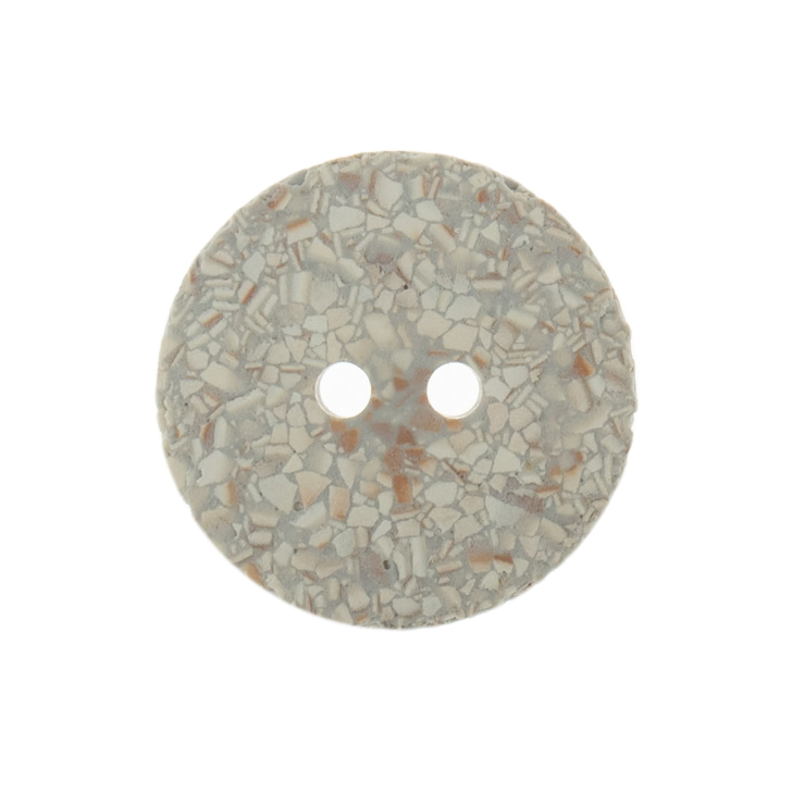 Eco-Conscious: Recycled Eggshell: 2 Hole: 18mm: Silver/Grey - G467418_31