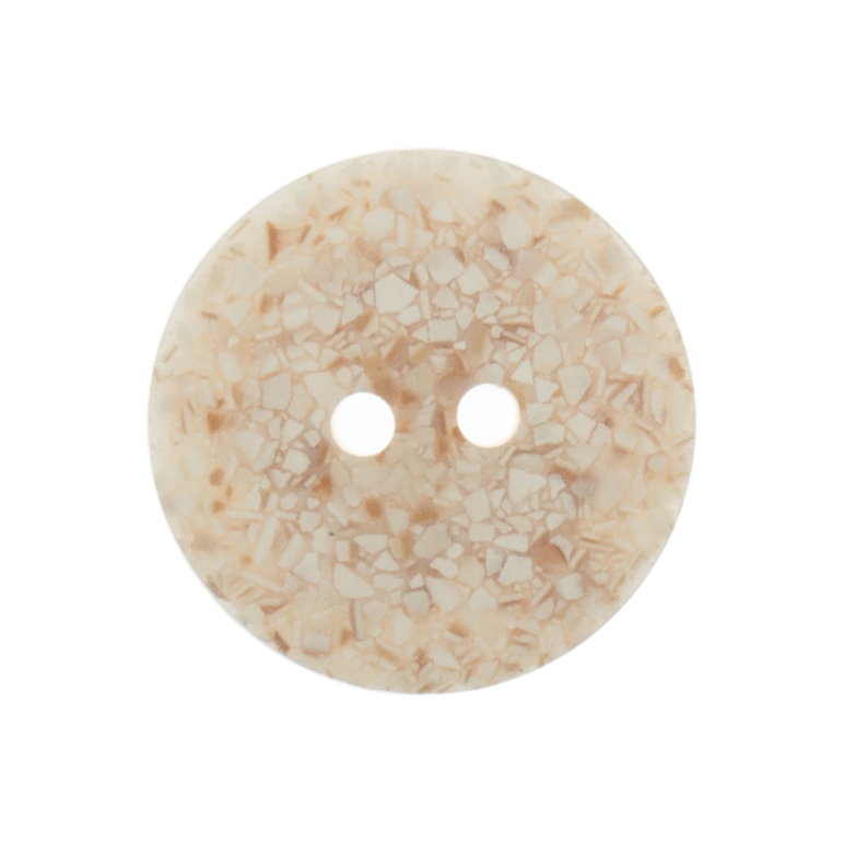 Eco-Conscious: Recycled Eggshell: 2 Hole: 20mm: Cream - G467420_2