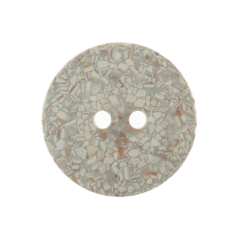 Eco-Conscious: Recycled Eggshell: 2 Hole: 20mm: Silver/Grey - G467420_31
