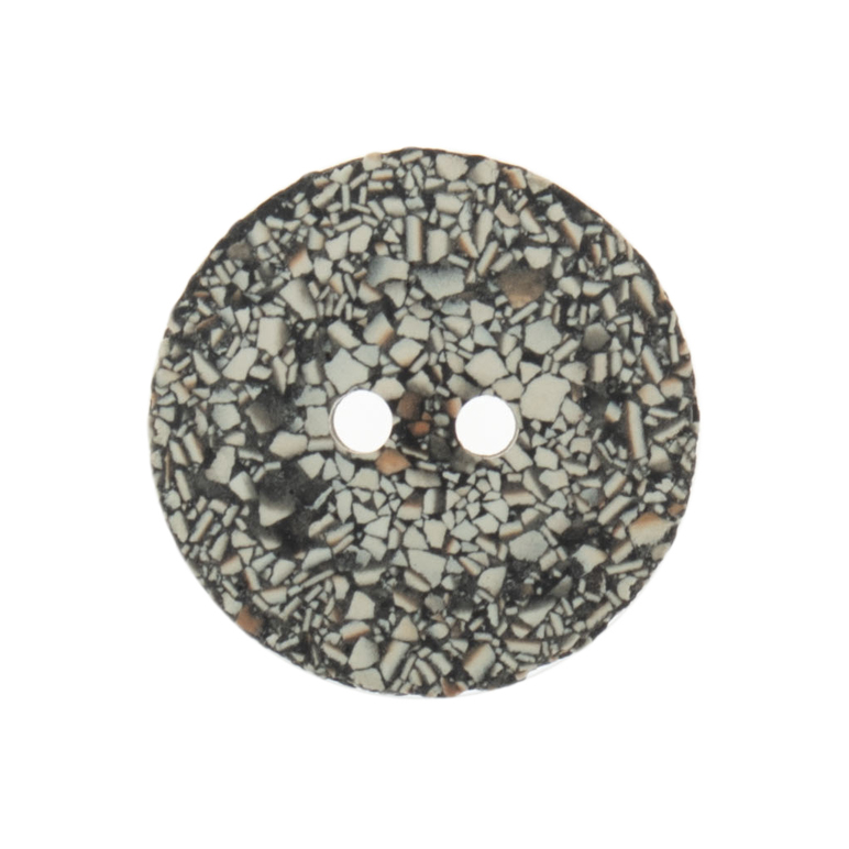 Eco-Conscious: Recycled Eggshell: 2 Hole: 20mm: Medium Grey - G467420_32