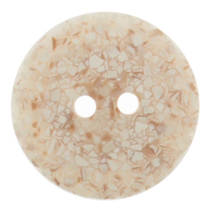 Eco-Conscious: Recycled Eggshell: 2 Hole: 25mm: Cream - G467425_2