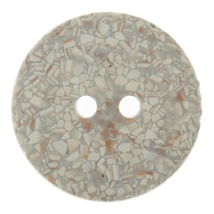 Eco-Conscious: Recycled Eggshell: 2 Hole: 25mm: Silver/Grey - G467425_31