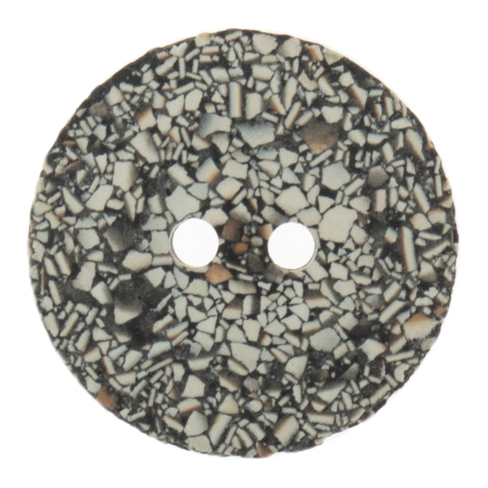 Eco-Conscious: Recycled Eggshell: 2 Hole: 25mm: Medium Grey - G467425_32