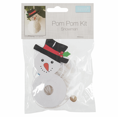 Pom Pom Decoration Kit: Snowman - GCK049