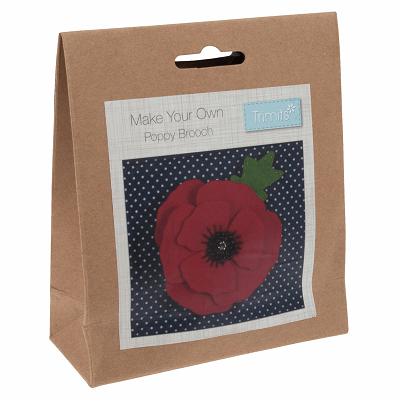 Felt Decoration Kit: Poppy Brooch  - GCK055