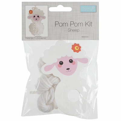 Pom Pom Decoration Kit: Sheep - GCK062