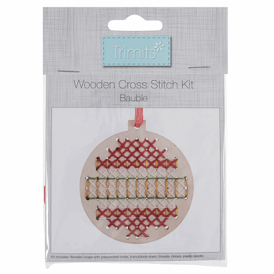 Cross Stitch Kit: Wooden: Bauble - GCK067