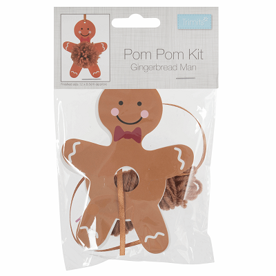 Pom Pom Decoration Kit: Gingerbread Man - GCK072