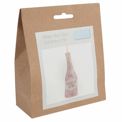 Felt Decoration Kit: Christmas: Bottle of Fizz - GCK073