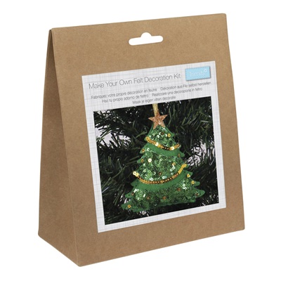 Felt Decoration Kit: Christmas: Sequin Tree - GCK239