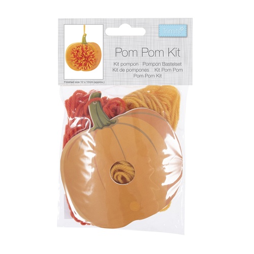 Pom Pom Decoration Kit: Pumpkin - GCK254