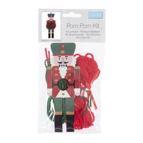 Pom Pom Decoration Kit: Christmas: Nutcracker - GCK255