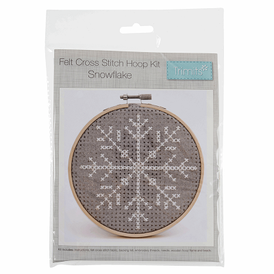 Cross Stitch Kit with Hoop: Snowflake - GCS11