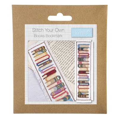 Counted Cross Stitch Kit: Bookmark: Books - GCS132