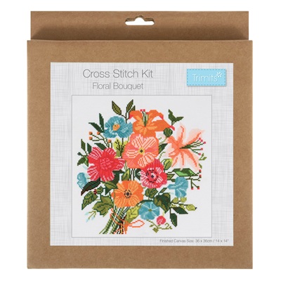 Trimits: Counted Cross Stitch Kit: Large: Floral Bouquet - GCS134