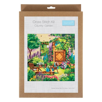 Trimits - Counted Cross Stitch Kit: Extra Large: Country Garden - GCS139
