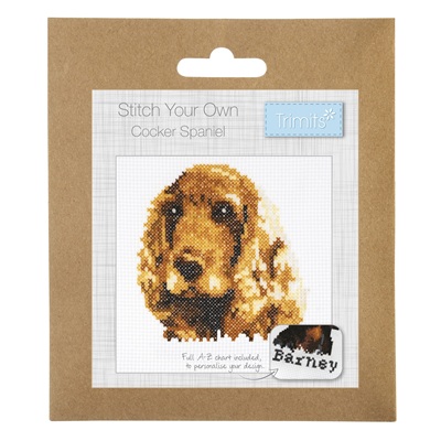 Mini Cross Stitch Kit: Cocker Spaniel - GCS144