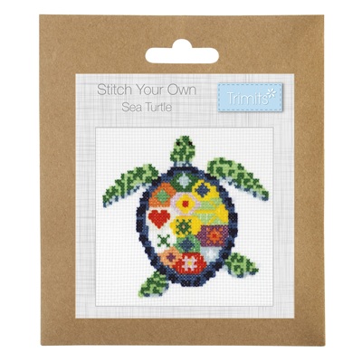 Counted Cross Stitch Kit: Mini: Sea Turtle - GCS150