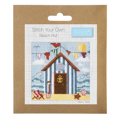 Mini Cross Stitch Kit: Beach Hut - GCS172
