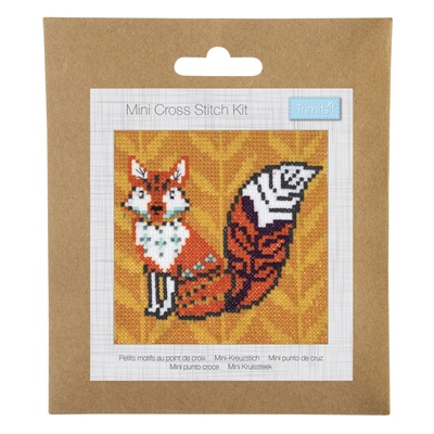 Mini Cross Stitch Kit: Fox - GCS177