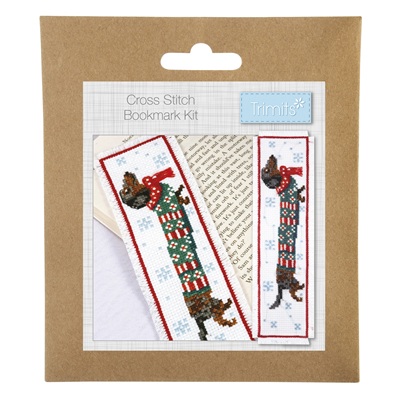 Counted Cross Stitch Kit: Bookmark: Silly Sausage - GCS178