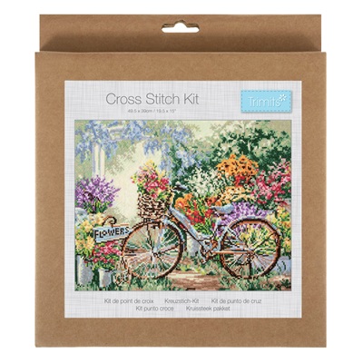 Trimits: Counted Cross Stitch Kit: Large: Bicycle - GCS189