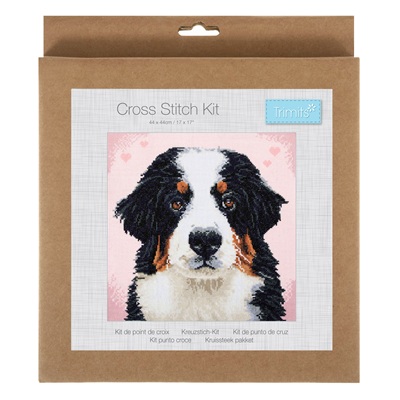 Trimits: Counted Cross Stitch Kit: Large: Woof - GCS194