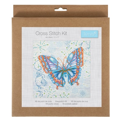 Trimits: Counted Cross Stitch Kit: Large: Papillon - GCS196