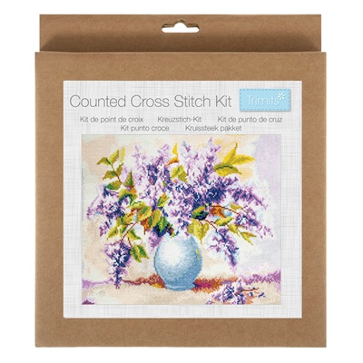 Trimits: Counted Cross Stitch Kit: Large: Lilacs - GCS197